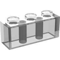 Lego kostka (kostička) 1x3, průhledná čirá (4130383, 4227527)